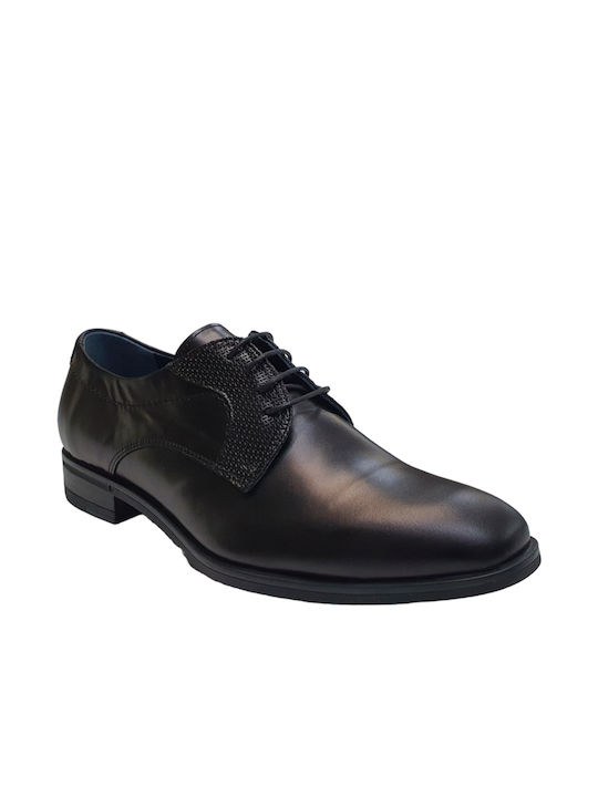 Robinson Leder Herrenschuhe Schwarz