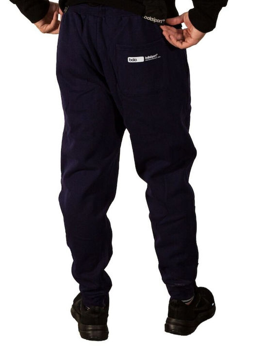 Body Action Men's Sweatpants with Rubber Blue B-Dark Blue