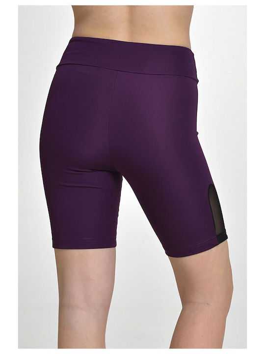 Target 65106 Women's Bike Legging High Waisted Purple