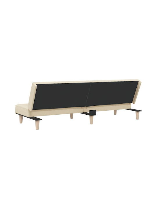 Dreisitzer Sofa Bett Crem 200x89x33cm