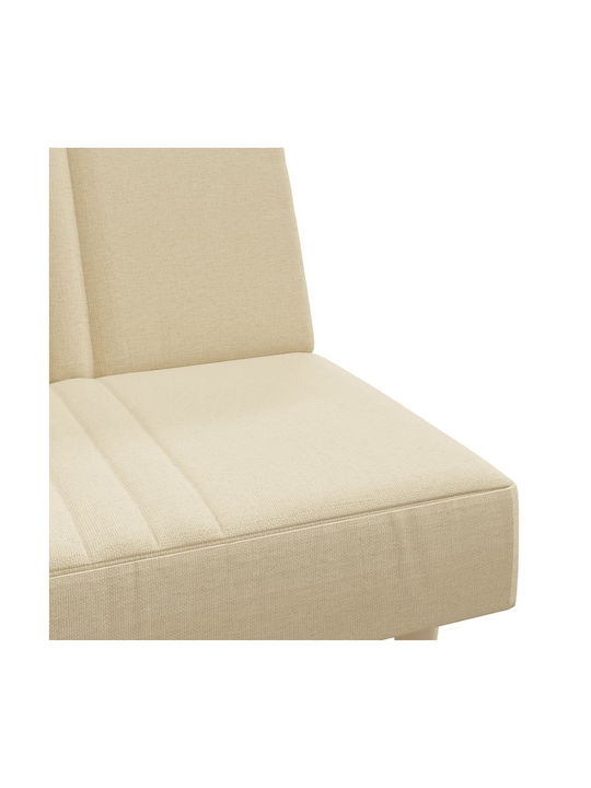 Dreisitzer Sofa Bett Crem 200x89x33cm