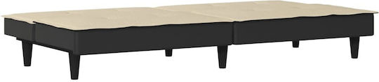Dreisitzer Sofa Bett Crem