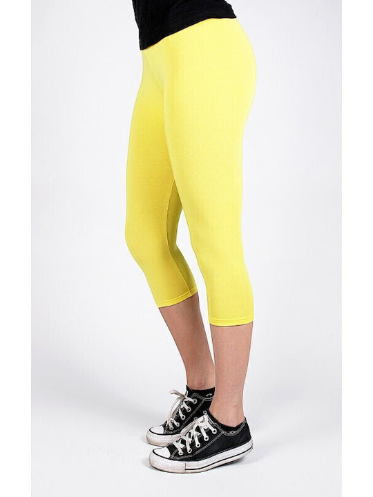 Schulung Frauen Capri Leggings Gelb