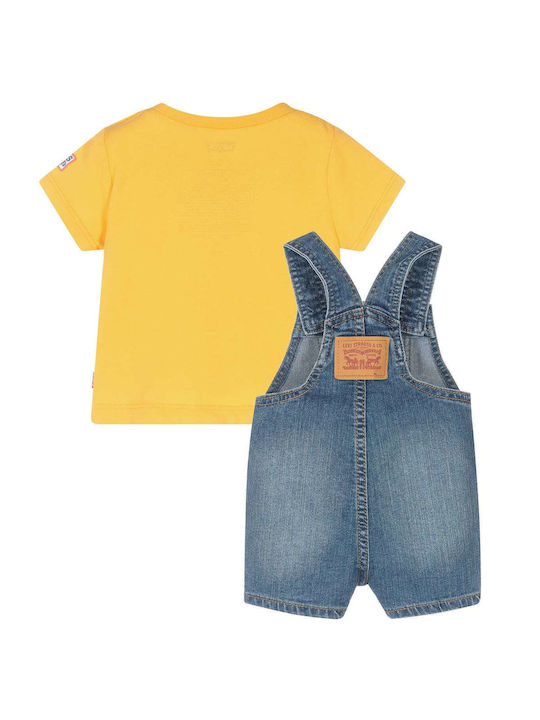 Levi's Kinder Set mit Shorts Sommer 2Stück Gelb