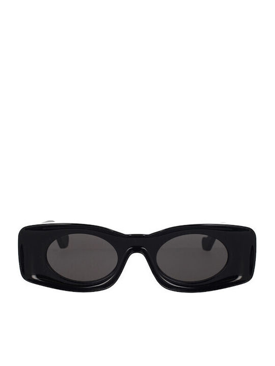 Women's Sunglasses with Black Plastic Frame and Black Lens