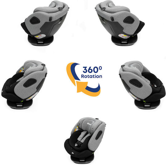 Dovadi iGO Καθισματάκι Αυτοκινήτου i-Size με Isofix Black-Grey 0-36 kg