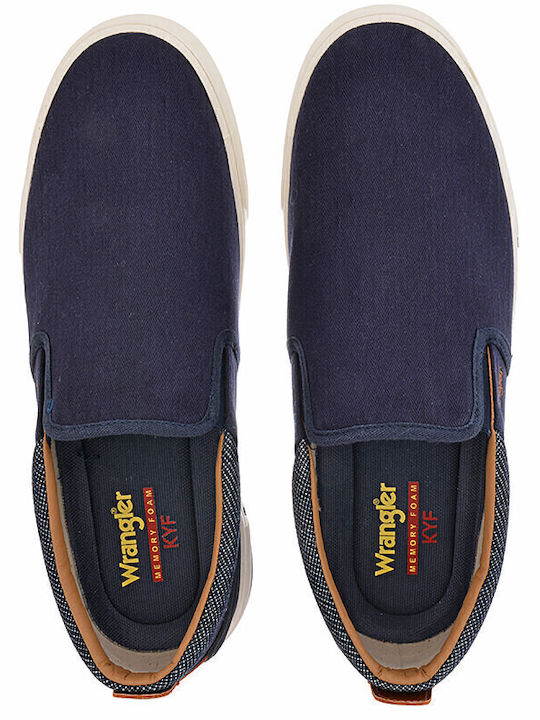 Valley Men's Canvas Slip-Ons Navy