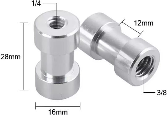 AccPro 1/4" to 3/8" Female to Female Camera Screw Converter SC-09 Kamerazubehör 45120