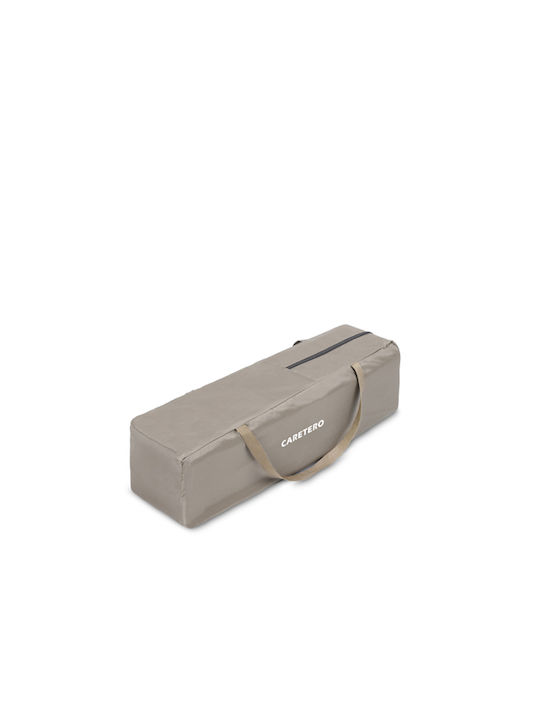 Caretero Quadra Park with Mattress Brown 82x82cm