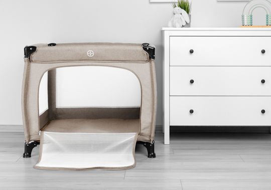 Caretero Quadra Парк с Матрак Кафяв 82x82см