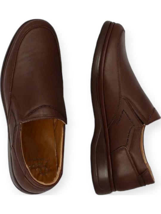Δερμάτινα Ανδρικά Slip-On Καφέ