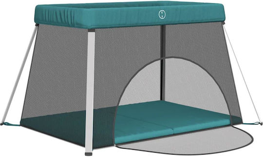 vidaXL Playpen with Mattress Green 110x82cm
