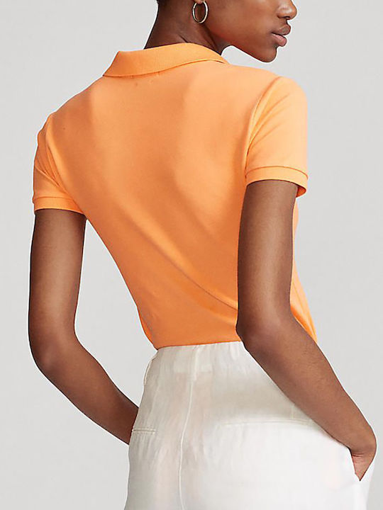Ralph Lauren Women's Athletic Polo Shirt Short Sleeve West Orange