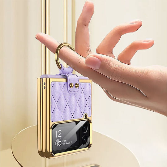 GKK Integrated Plating Задна корица Пластмаса Черен (Galaxy Z Flip4)