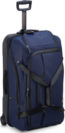 Delsey Peugeot Voyages Σακ Βουαγιάζ Navy Blue με Ρόδες Υφασμάτινο Μ77xΠ37xΥ38εκ.