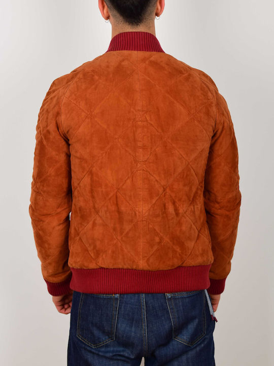 Scotch & Soda Men's Winter Bomber Jacket Tabac Brown