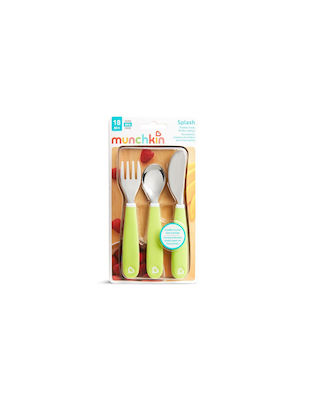 Munchkin Baby Cutlery Set made of Metal for 18+ months Lahani 3pcs