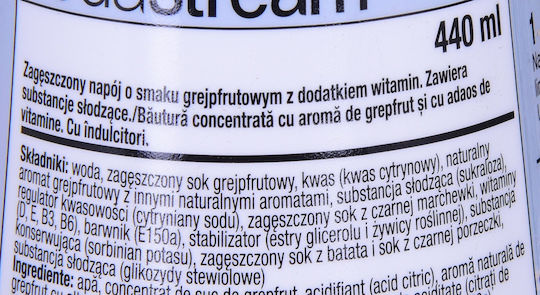 Sodastream Zero Безалкохолна напитка Розов грейпфрут Сгъстен Без Газировка в Бутилка 440мл
