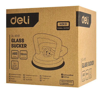 Deli Plastic Single Work Suction Cup 118mm with Max Lifting Weight 40kg