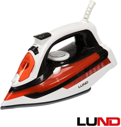 Lund Steam Iron 2800W with Ceramic Plate and Continuous Steam Supply 18g/min