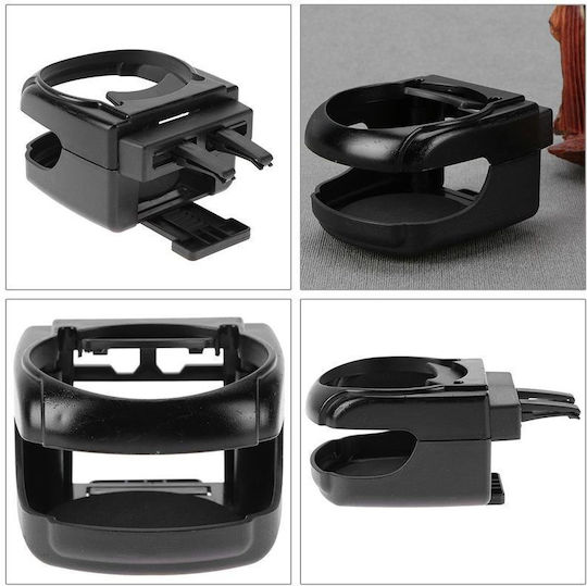 Rchang Car Cup Holder 1 Position for AC Vents in Black Color