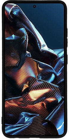 Vivid Back Cover Σιλικόνης Σετ με Τζαμάκι Μαύρο (Poco X5 Pro)