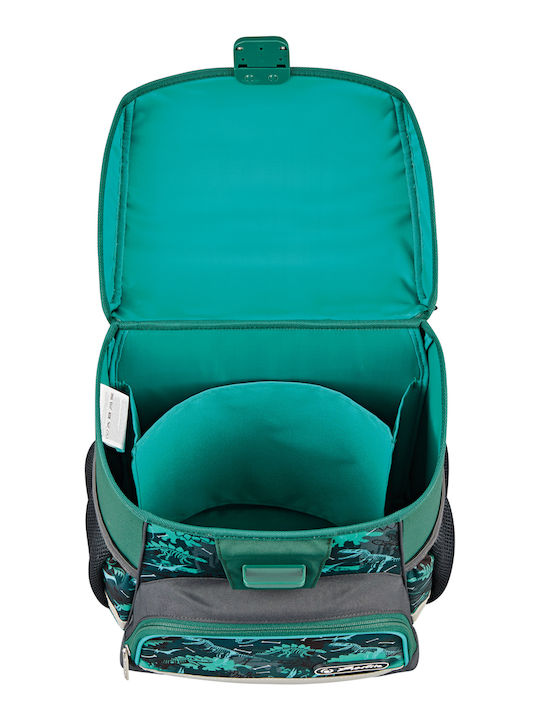 Herlitz Plus Loop Green Rex Schulranzen Rucksack Grundschule, Grundschule in Grün Farbe