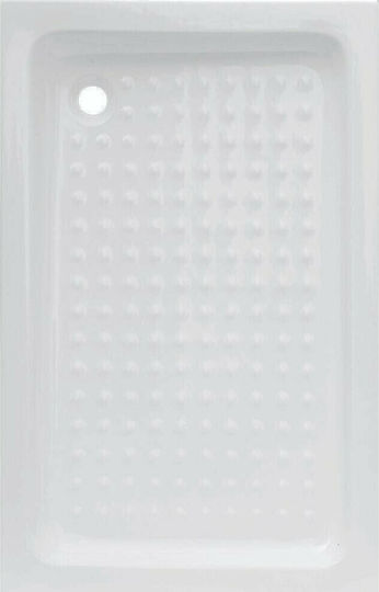 Tema Rectangular Porcelain Shower 80x100cm White