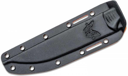 Benchmade Meatcrafter Knife Orange in Sheath