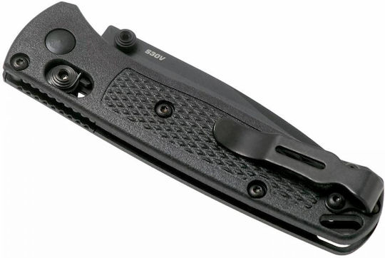 Benchmade Mini Bugout Pocket Knife Black in Sheath
