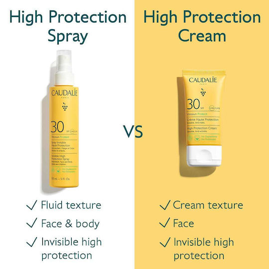 Caudalie Vinosun Cremă de Protecție Solară pentru Față și Corp SPF30 în Spray 150ml