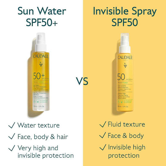 Caudalie Vinosun Cremă de Protecție Solară pentru Față & Corp SPF50 în Spray 150ml