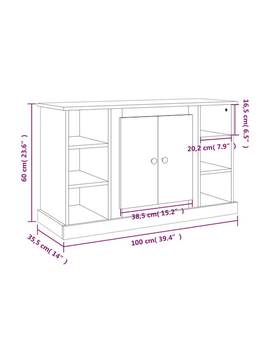 Bufet Gri Sonoma 100x35.5x60cm