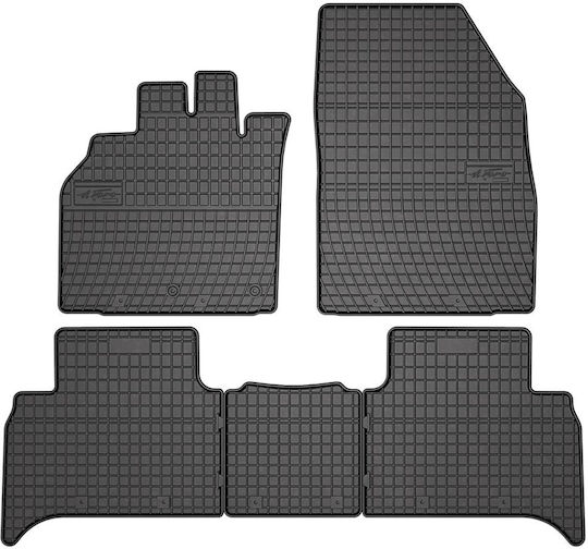 Frogum Σετ Μπροστινά και Πίσω Πατάκια 5τμχ για Renault Scenic 2009-2016 Μαύρα