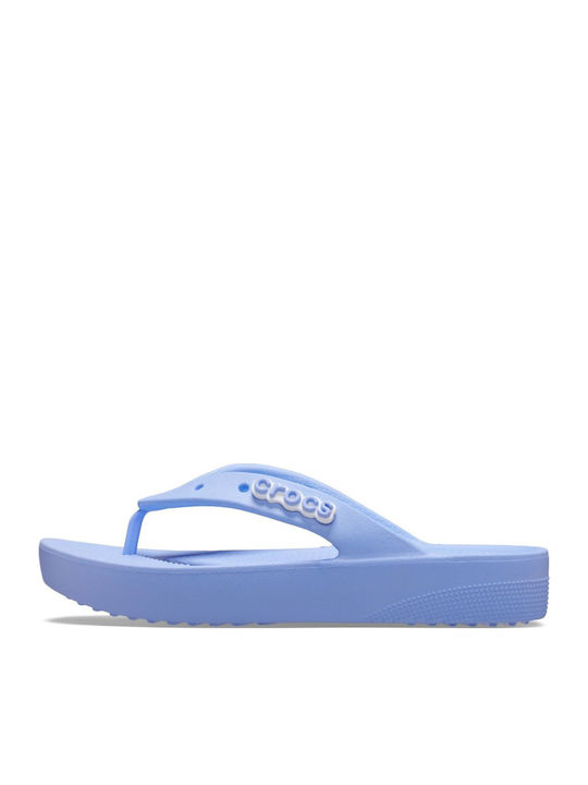 Classic Flip Flops with Platform Moon Jelly