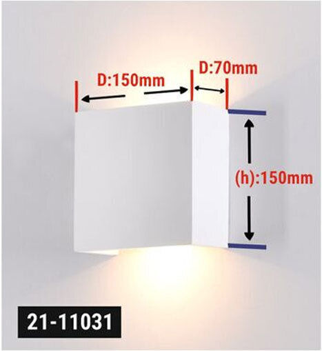Adeleq Lamp Wall White 15x15x70cm Adeleq Lamp Wall White 15x15x70cm