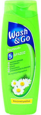 Wash & Go 5 Actions Shampoos Wiederaufbau/Ernährung für Normal Haare 1x400ml