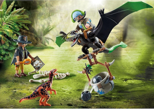 Playmobil Dino Rise Dimorphodon & Explorers pentru 5-10 ani