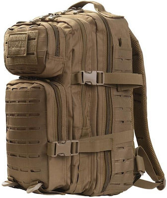 Survivors Laser-Cut Militärischer Rucksack Rucksack in Beige Farbe 45Es