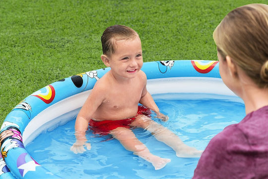 Bestway Children's Round Swimming Pool 140lt Inflatable 122x25cm Mickey & Friends