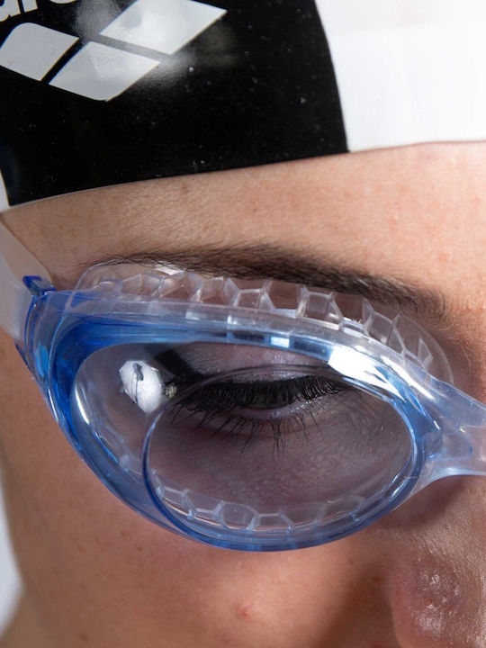 Arena Air Soft Swimming Goggles for Adults with Anti-Glare Lenses Blue