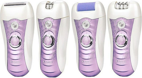 Kemei 3 in 1 Σετ Αποτρίχωσης Epilator για το Σώμα KM-3012 Ροζ