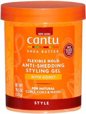 Cantu Maximum Hold Anti-Shedding Styling Gel with Honey 547.12ml