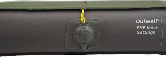 Outwell Dreamhaven Single Self-Inflating Single Camping Sleeping Mat 200x60cm Thickness 5.5cm in Green color