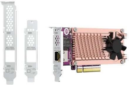 QNap QM2-2P10G1T Wired Gigabit (1Gbps) Ethernet PCI-e Card