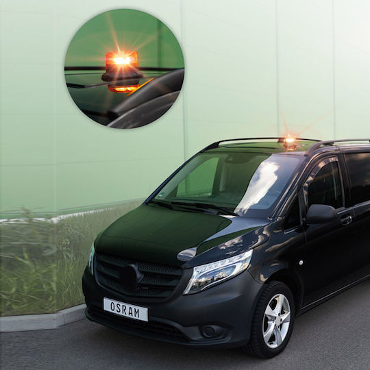 Osram Car Beacon LED 12 / 24V Waterproof with Orange Lighting