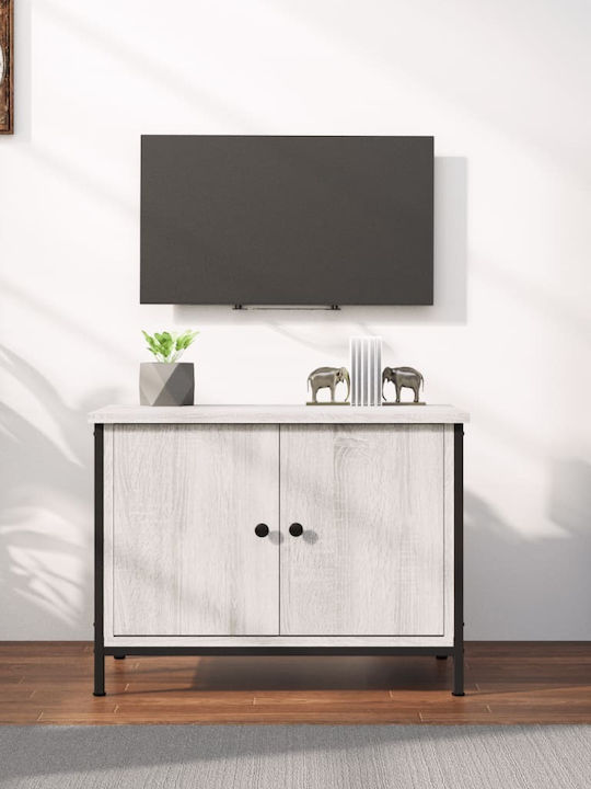 Έπιπλο TV din metal și lemn Gray Sonoma M60xΠ35xΥ45cm