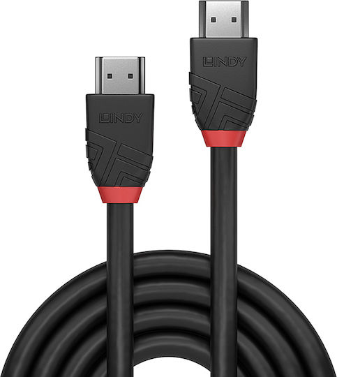 Lindy HDMI 2.0 Premium High Speed 4K 60Hz HDR Cable HDMI male - HDMI male 2m Μαύρο