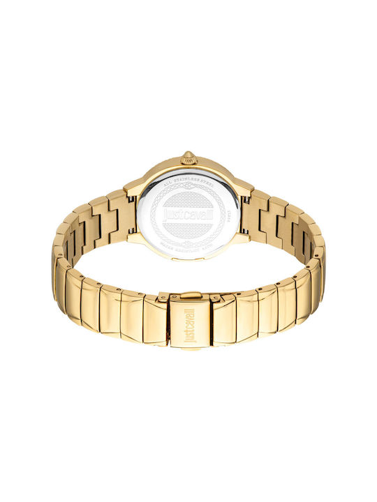 Just Cavalli Uhr mit Gold Metallarmband