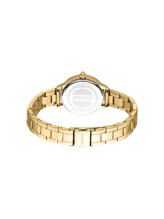 Just Cavalli Uhr mit Gold Metallarmband